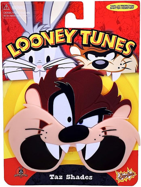 Sun-Staches Looney Tunes Sunglasses | Bugs, Taz or Marvin Costume Accessory | UV 400 | One Size Fits Most...