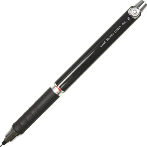 Uni Mechanical Pencil, Kuru Toga Rubber Grip Model 0.5mm, Black (M56561P.24)...