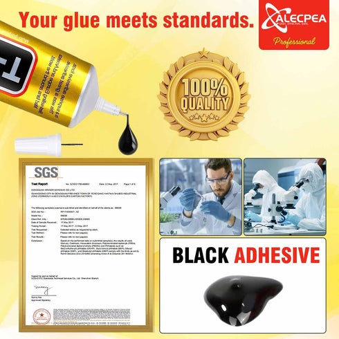 Upgrade T-7000 Black Adhesive Glue - 2PCS 110ml | High-Performance Waterproof Adhesive for Precision Repairs, Perfect for Phone, Electronics, Jewe...