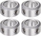 4pcs Shaft Collar 10mm Bore Aluminum Alloy Set Screw Shaft Collars, 16mm OD, 8mm Width, for Wheel Barrow Axle, Gearbox Assemblies, CNC Machine Too...