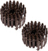 AUEAR, 35 Inch Mini Fairy Garden Fence Wood Ornament Wooden Decorative Picket Fence for DIY Crafts Project (Brown, 2-Pack)...