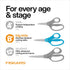 Fiskars Big Kids For Ages 8+ Ombre 6" Left-handed Scissors, Blue-Turquoise...