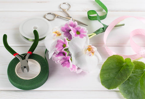 Paxcoo Floral Tape and Floral Wire Arrangement Tools Kit with Wire Cutter 26 Gauge Stem Wire and 22 Gauge Paddle Wire for Bouquet Stem Wrap Floris...