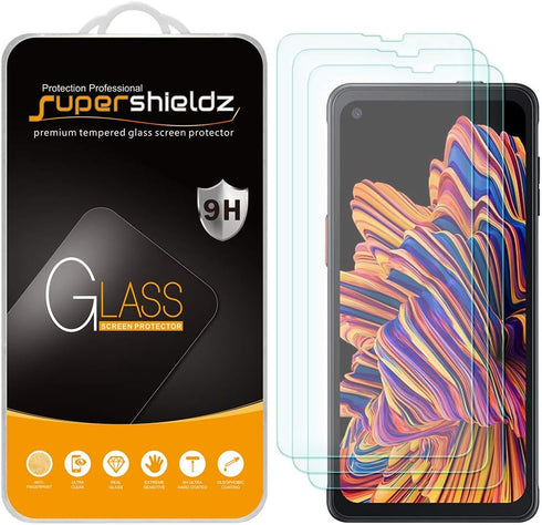 Supershieldz (3 Pack) Designed for Samsung Galaxy Xcover Pro Tempered Glass Screen Protector, Anti Scratch, Bubble Free...