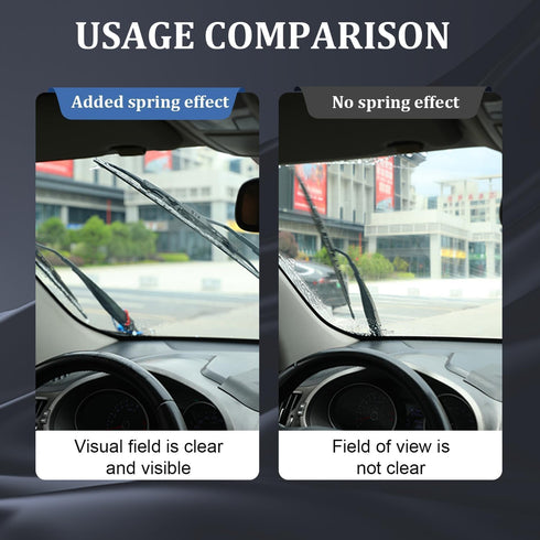 4pcs Windshield Wiper Arm Pressure Spring Booster, Wiper Arm Pressure Spring, Improved Visibility in Rain/Snow, Perfect Replacement Kit for Clear ...
