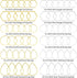 120pcs Hoop Earrings for Jewelry Making,Earring Beading Hoops Hypoallergenic Teardrop Hexagon Round Earring Hoop Open Bezel Pendant Frame for DIY ...
