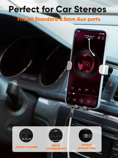 CableCreation 3.5mm Cable(6FT/1.8M) 3.5mm Audio Cable Male to Male, 1/8 Auxiliary Stereo Aux Cord Compatible with Headphones,Car,Speaker,iPods, iP...