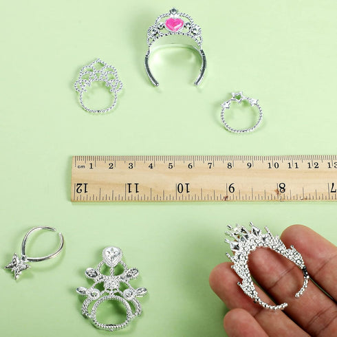 Sumind Doll Accessories Jewelry Set 20 Pieces Doll Necklace Crown Play Set Doll Dress up Jewelry includes 10 Necklaces and 10 Crowns for 11.5 Inch...