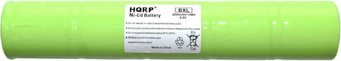 HQRP Ni-Cd 1/2D 6V 2500mAh Rechargeable Battery Works with Maglite 201701/40070249 / ESR4EE3060 / ET2600D / ML5000 / N38AF008A Battery Replacement...
