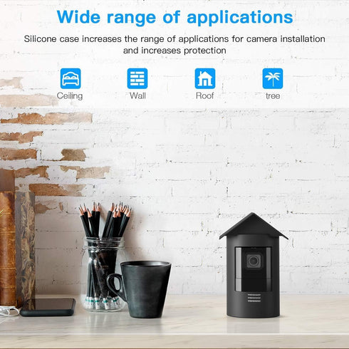 HOLACA New Water-Proof Silicone Cover Protective Case for Stick Up Cam Cam Battery HD Security Camera(3rd Generation) - Anti-Scratch Protective Co...