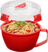 Sistema 1109ZS Microwave Collection Noodle Bowl 1 Count (Pack of 1) Red...