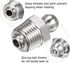 8pcs 201 Stainless Steel Straight Grease Fitting PT1/8"-28 SAE Thread Hydraulic Grease Nipple Accessories for Car...