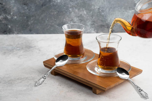 DecorRack 12 pieces Teapoons, Food Grade Stainless Steel Teaspoons, 5.5 inches, Flatware for Home, Restaurant, Dishwasher Safe. (12 Pack)...