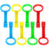 Sumind 8 Pieces Baby Pull up Rings for Playpen Baby Crib Pull Ring Baby Walking Exercises Assistant Bed Stand up Hanging Tool for Infant Toddler P...