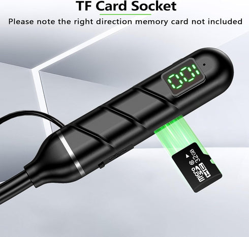 kurdene Open Ear & Neckband Bluetooth Headphones,100H Extra Long Playtime Stereo Wireless Neckband Earbuds with Mic Noise Cancelling,TF Card Socke...