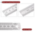 2Pcs 2 in 1 Stainless Steel Ruler with Scriber Block 15cm/6" Metric and Inch Metal Ruler with 20mm Length Brass Locating Block Slider for Woodwork...