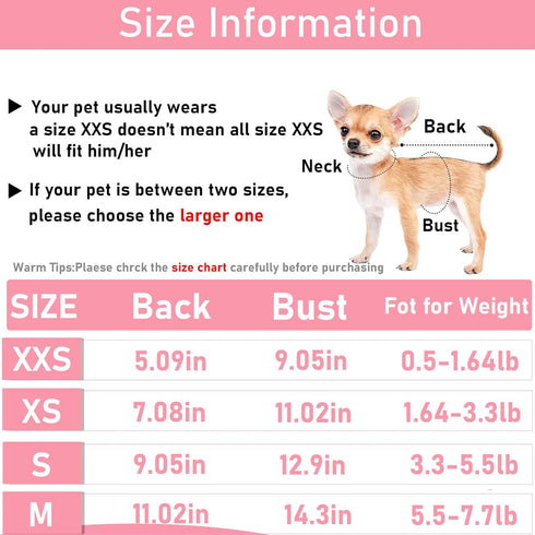 2 Pieces Dog Sweater for Small Dogs Teacup Dog Clothes for Extra Small Dogs Xmas Chihuahua Sweater Pet Puppy Cat Clothing Sweater Warm Winter Clot...