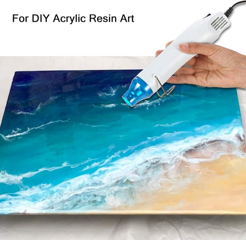 Bubble Removing Tool for Epoxy Resin and Acrylic Art, DIY Glitter Tumblers, Specially-Designed Heat Gun for Making Acrylic Resin Travel Mugs Tumbl...
