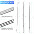 Dental Tools, 3 Pack Teeth Cleaning Tools Stainless Steel Dental Scraper, Pick Hygiene Set for Dentist, Personal Using, Family Oral Care, Pets, Ca...