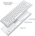 OMOTON Bluetooth Keyboard for Mac, Compact Wireless Keyboard Compatible with MacBook Pro/Air, iMac, iMac Pro, Mac Mini, Mac Pro Laptop and PC (Sil...