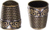 HARFINGTON 2pcs Sewing Thimble Copper Sewing Thimble Finger Protector Finger Shield Fingertip Quilting Craft Embroidery Accessories DIY Hand Worki...