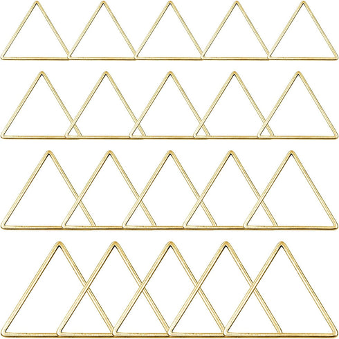 70Pcs Triangle Earring Beading Ring,4Sizes Earring Hoops Connector Links Open Bezels Linking Rings Earrings Pendant for DIY Jewelry Making Finding...