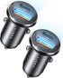 LISEN USB C Car Charger Adapter 2 Pack Black...