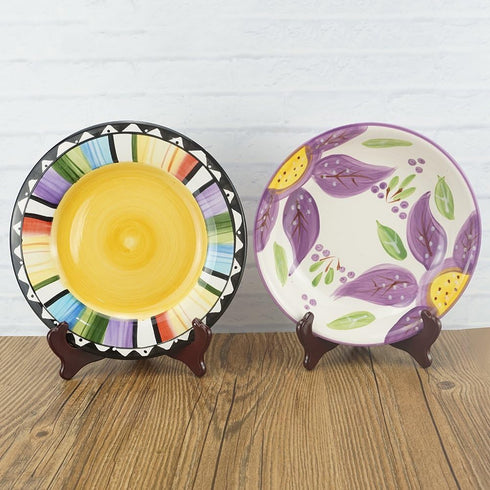 Artliving 6 inch wood-like Easels Plate Stand Holder Display Stands -Set of 2...