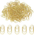 100 Pcs Love Heart Shaped Paper Clips, 0.78inch Cute Mini Paperclips for Office School Home Desk Organizers (Gold)...