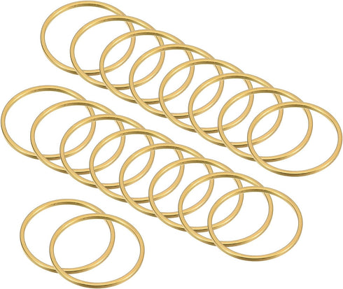 PATIKIL Beading Hoop Earrings, 60 Pcs Round Beading Findings Copper Hoop Earring for DIY Crafts Jewelry Making Earring Necklace Supplies(16mm, Gol...