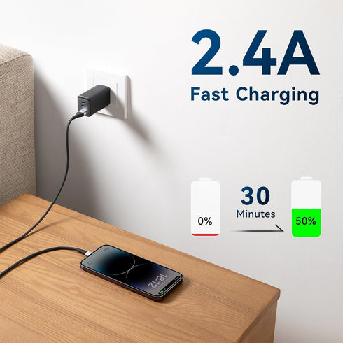 Extra Long iPhone Charger Cord 10FT 2Pack, Apple MFi Certified USB A to Lightning Cable Braided Fast Charging Cord Compatible with iPhone14/13/12/...