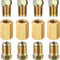 Frienda 12 Pieces 3/8 Inch-24 Threads Brake Line Fittings Assortment for 3/16 Inch Tube (4 Unions, 8 Nuts)...