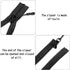 WILLBOND 4 Pcs #5 Black Plastic Zipper Separating Jacket Black Zipper Fastener for Coat Jacket Pillow Lamp Sewing Crafts(25 Inch)...