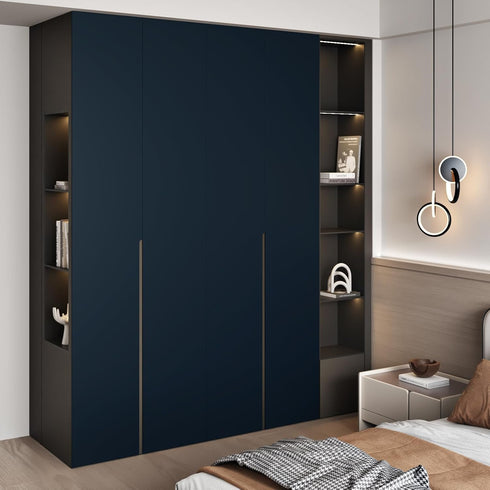 WESTICK Blue Wallpaper Peel and Stick Modern Bedroom Navy Peel and Stick Wallpaper for Bathroom Living Room Accent Walls Dark Blue Contact Paper f...