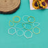 120pcs Hoop Earrings for Jewelry Making,Earring Beading Hoops Hypoallergenic Teardrop Hexagon Round Earring Hoop Open Bezel Pendant Frame for DIY ...