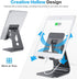 OMOTON Adjustable Tablet Stand for Desk, Upgraded Longer Arms for Greater Stability, T2 Tablet Holder with Hollow Design for Bigger Sized Phones a...