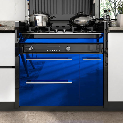 WESTICK Blue Mirror Sticker Sheet Self Adhesive Mirror Wallpaper Peel and Stick Wall Sticker Mirror Contact Paper for Bedroom Kitchen Cabinets App...