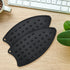 yuntop 2 Pcs Silicone Iron Rest Pads Multipurpose Iron Hot Resistant Mat Protective Pads for Ironing Board, Flat Irons, Curling Irons (Black)...