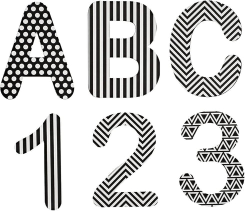 Juvale Bulletin Board Alphabet Letters and Numbers (144 Count)...