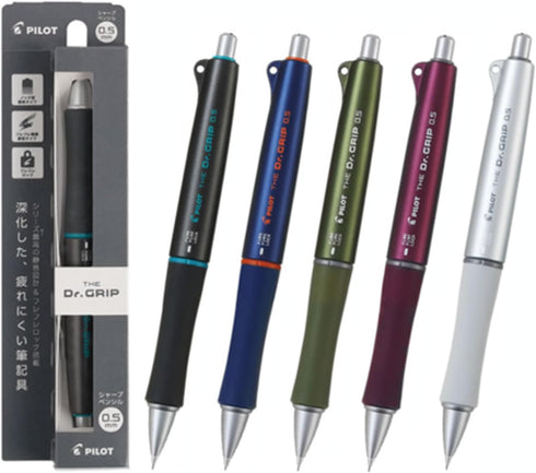 PILOT The Doctor Grip Mechanical Pencil, 0.5mm, HTDG-90R-DGY Dark Gray...
