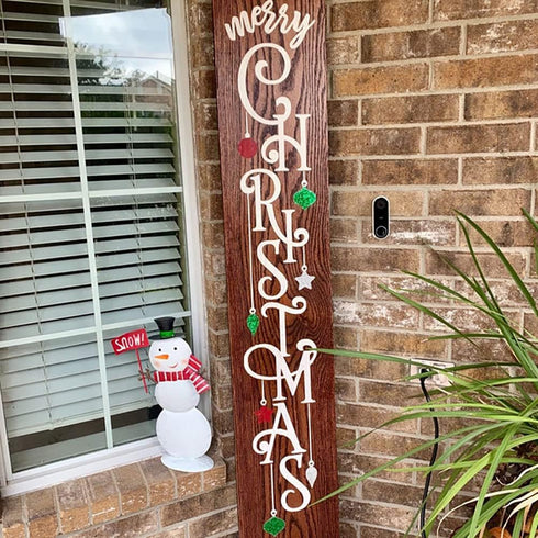Christmas Stencils for Painting on Wood Holiday Christmas Stencil Large Believe Xmas Painting Stencils for Wall Porch Glass Wood Fabric...
