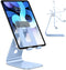 OMOTON Adjustable Tablet Stand for Desk, Upgraded Longer Arms for Greater Stability, T2 Tablet Holder with Hollow Design for Bigger Sized Phones a...