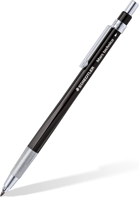 STAEDTLER 780 C BKP6 Mars Technico Leadholder Clutch Pencil with Built-In Sharpener - HB, 2mm Line Width (Pack of 1 + FREE Eraser)...