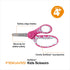Fiskars 5" Pointed-Tip Scissors for Kids 4-7, For School or Crafting, 3 Pack: Blue, Floral, Pink...