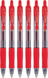 PILOT G2 Premium Refillable & Retractable Rolling Ball Gel Pens, 1.0mm Bold Point, Red, 6-Pack...