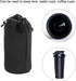 PATIKIL Camera Lens Bag, 2 Pcs 3.5" IDx9.8 H Drawstring Lens Pouch with Thick Protective Neoprene, Lens Case for DSLR Camera Lens, Water Coffee Cu...