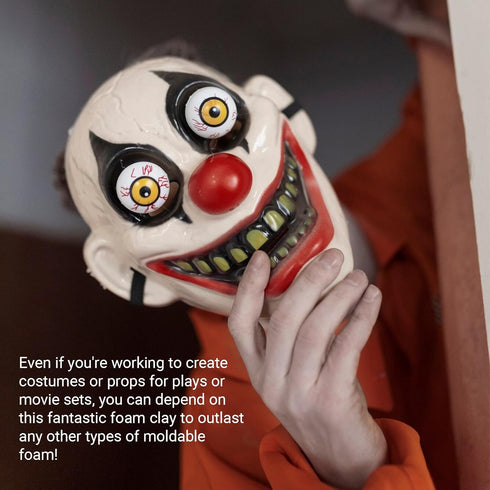 CALPALMY Air Dry Clay (300g Bag) - White Moldable Foam Clay for Cosplay - Airdry Soft Clay for Kids and Adults - Perfect Modeling Clay for Crafts,...