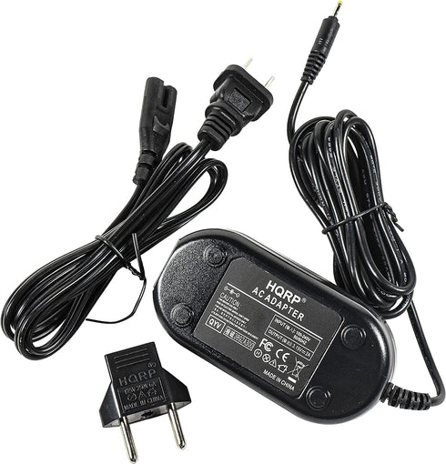 HQRP AC Adapter Compatible with Canon ACK-800 PowerShot A200, SX120, SX130, A410, A420, A430, A460, A470, A490, A495, A500, A510, A520, A530, A540...