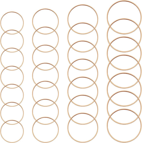 70pcs Beading Hoop Earrings for Jewelry Making,Round Beading Hoop Earrings Beading Hoop Earring Circle Connectors for DIY Craft,Earring Necklace,C...