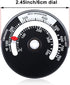 Frienda 1 Piece Wood Stove Thermometer Magnetic Oven Temperature Meter for Wood Burning Stoves Fire Stove Pipe Thermometer for Avoiding Stove Fan ...
